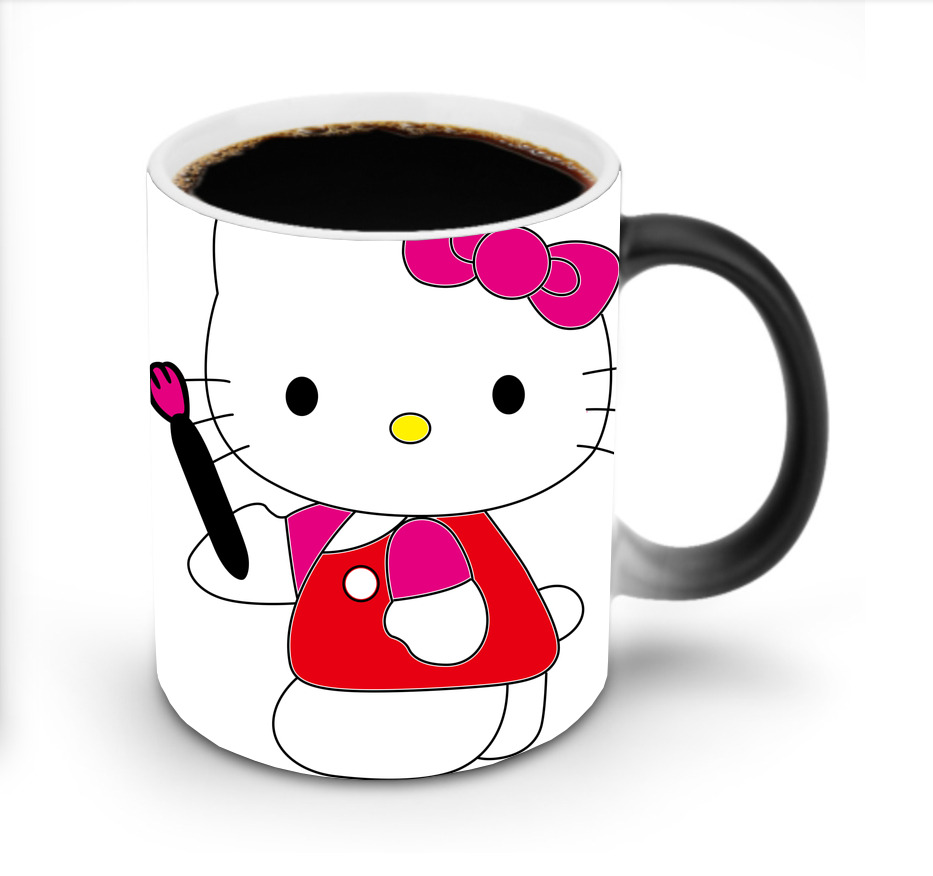 （画像用） Hello Kitty ハローキティ 温度変色マグカップ