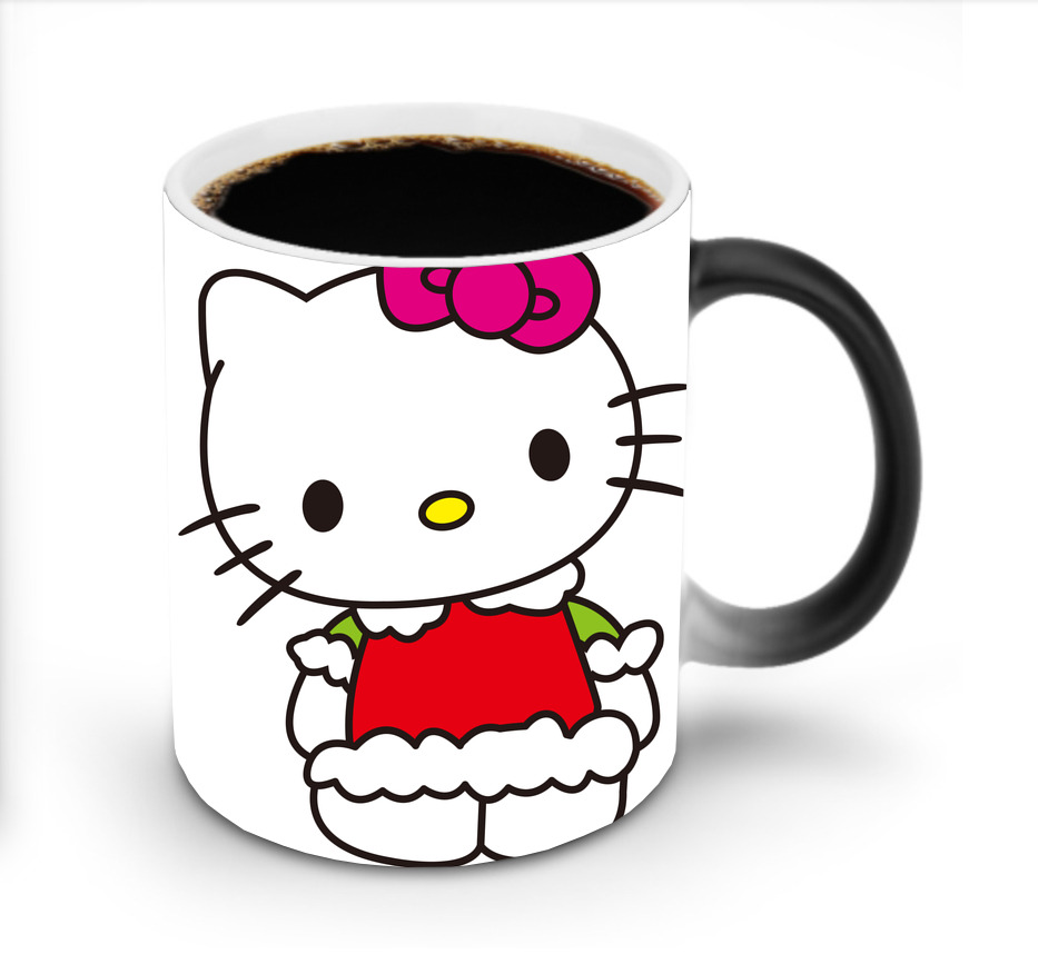 （画像用） Hello Kitty ハローキティ 温度変色マグカップ