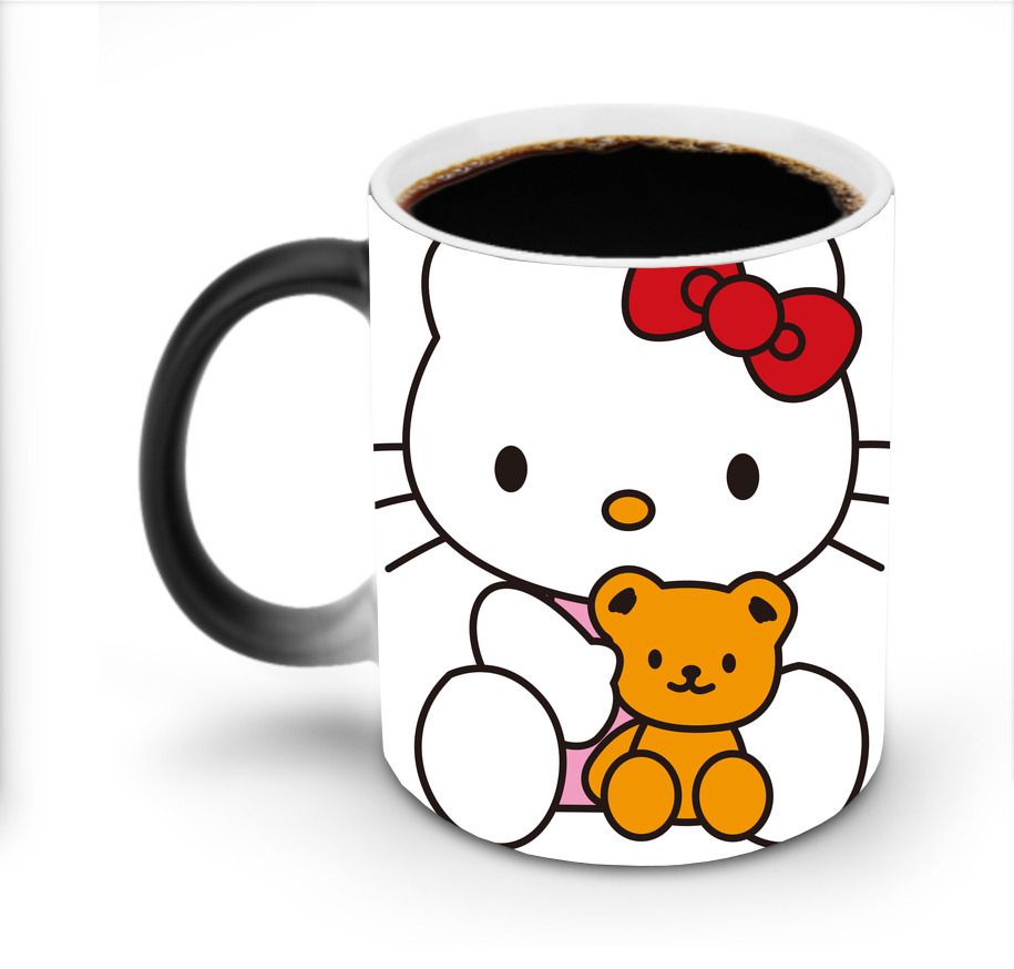 （画像用） Hello Kitty ハローキティ 温度変色マグカップ