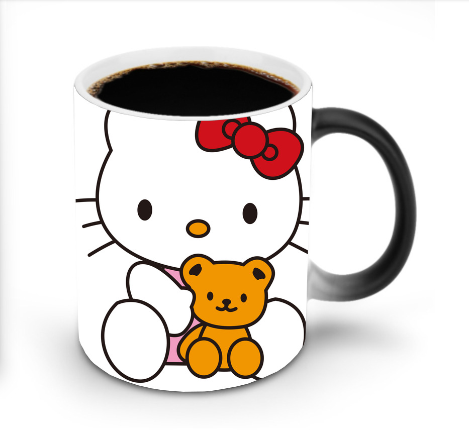（画像用） Hello Kitty ハローキティ 温度変色マグカップ