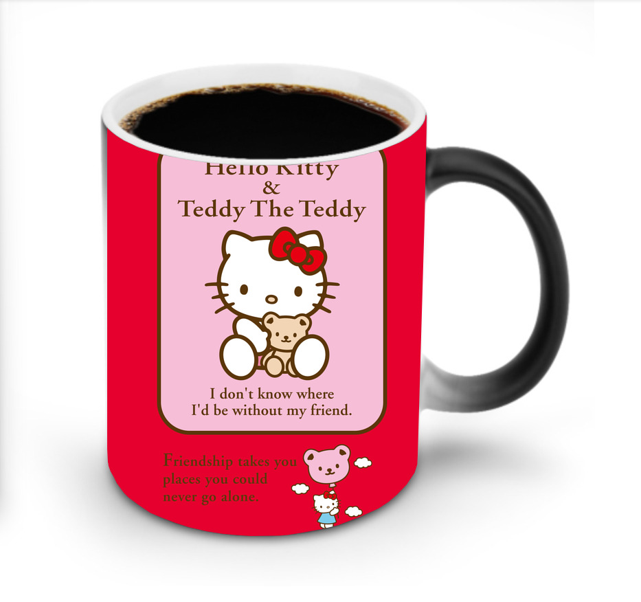 （画像用） Hello Kitty ハローキティ 温度変色マグカップ