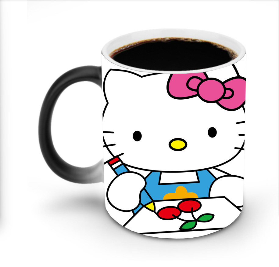 （画像用） Hello Kitty ハローキティ 温度変色マグカップ