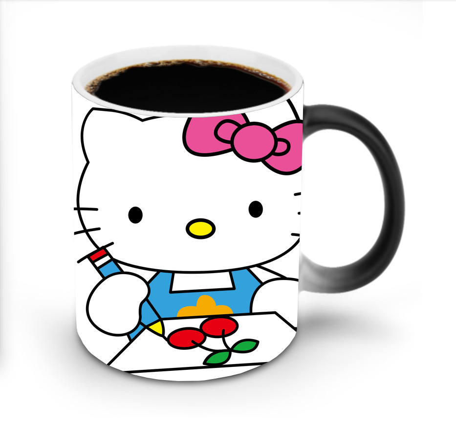 （画像用） Hello Kitty ハローキティ 温度変色マグカップ