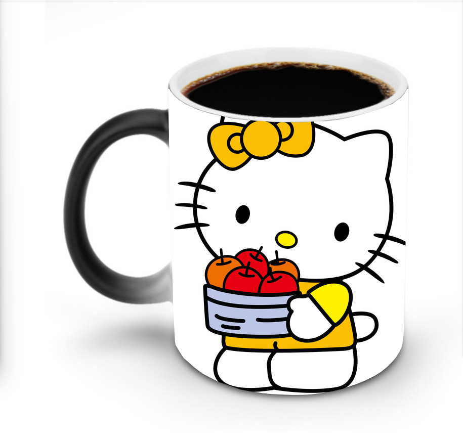 （画像用） Hello Kitty ハローキティ 温度変色マグカップ