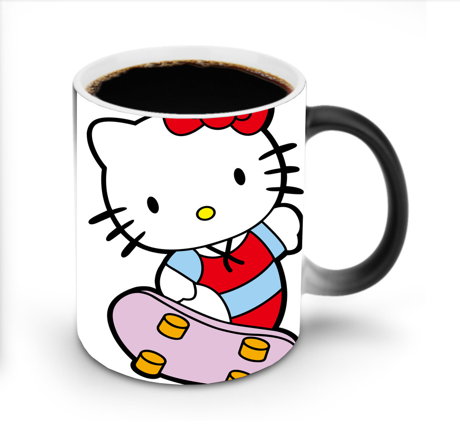 （画像用） Hello Kitty ハローキティ 温度変色マグカップ
