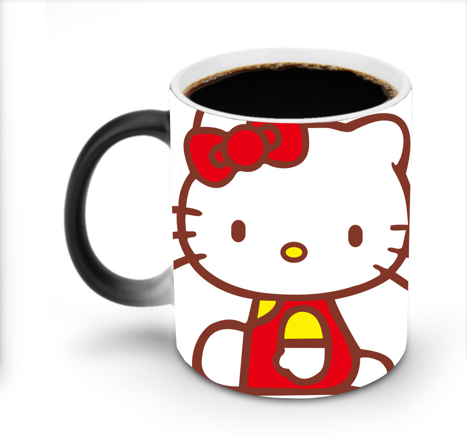 （画像用） Hello Kitty ハローキティ 温度変色マグカップ