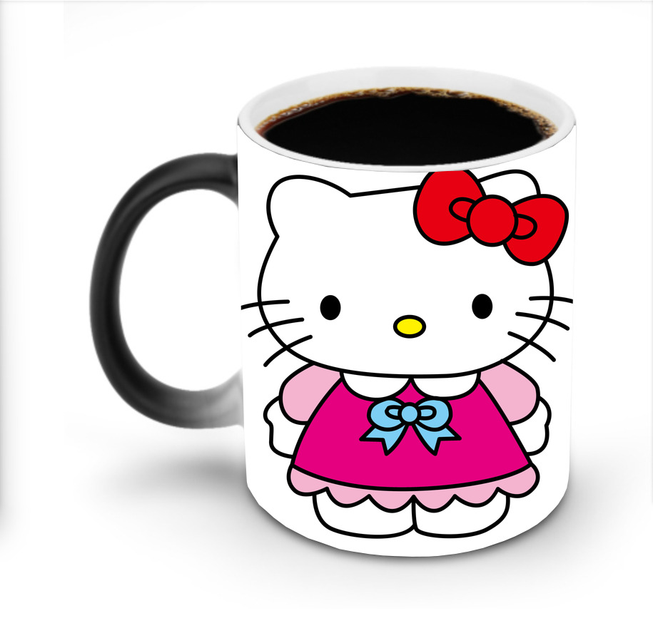 （画像用） Hello Kitty ハローキティ 温度変色マグカップ