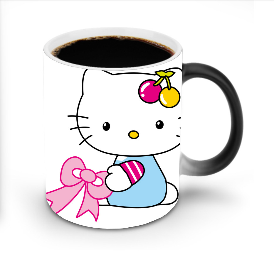 （画像用） Hello Kitty ハローキティ 温度変色マグカップ
