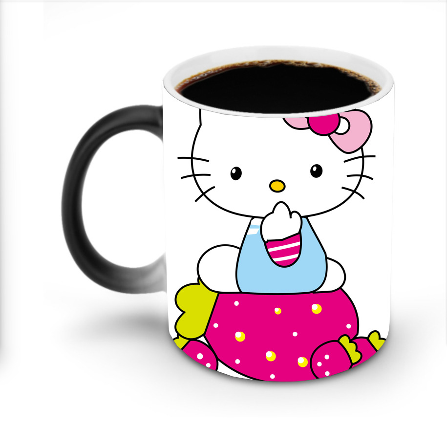 （画像用） Hello Kitty ハローキティ 温度変色マグカップ
