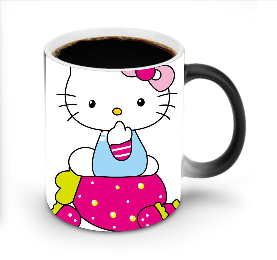 （画像用） Hello Kitty ハローキティ 温度変色マグカップ
