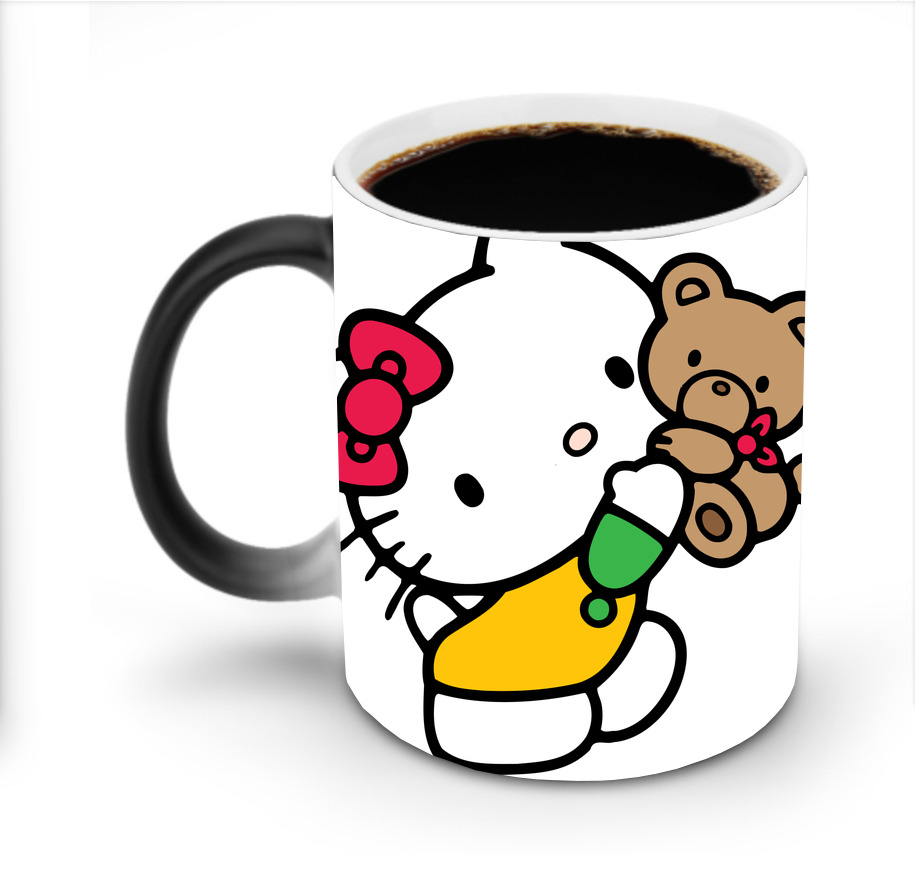 （画像用） Hello Kitty ハローキティ 温度変色マグカップ