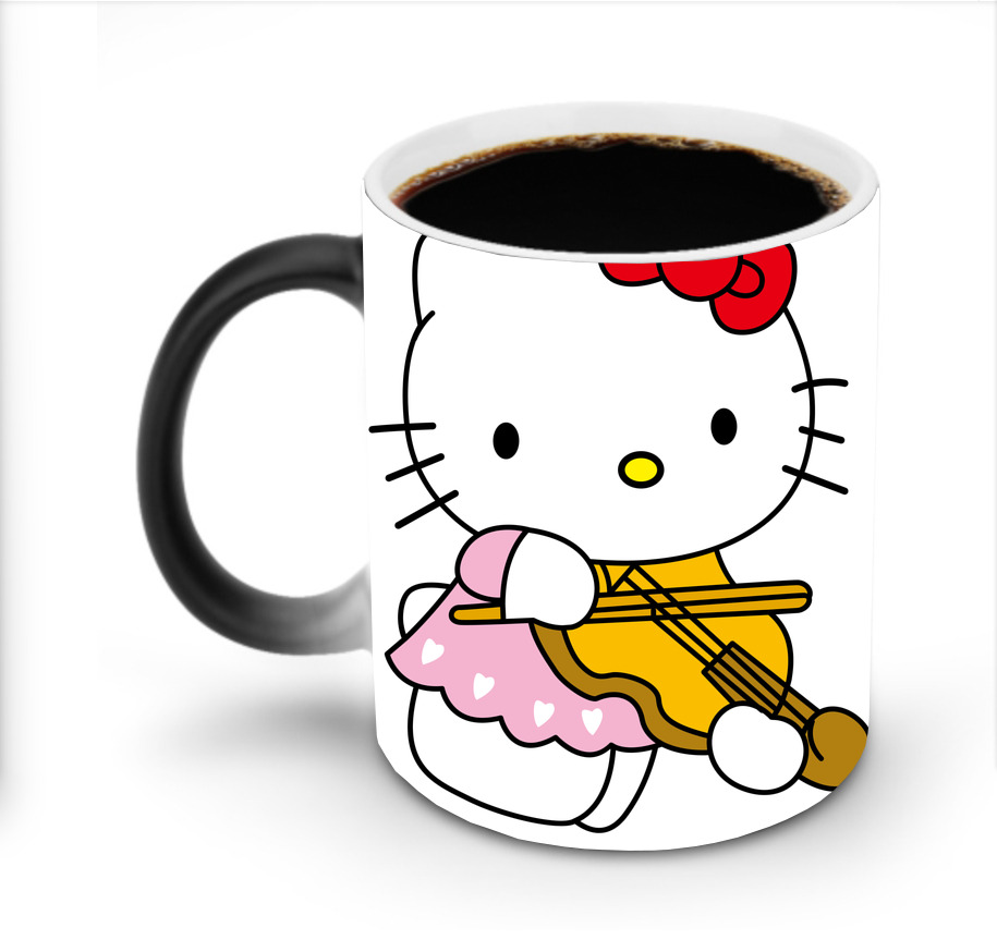 （画像用） Hello Kitty ハローキティ 温度変色マグカップ