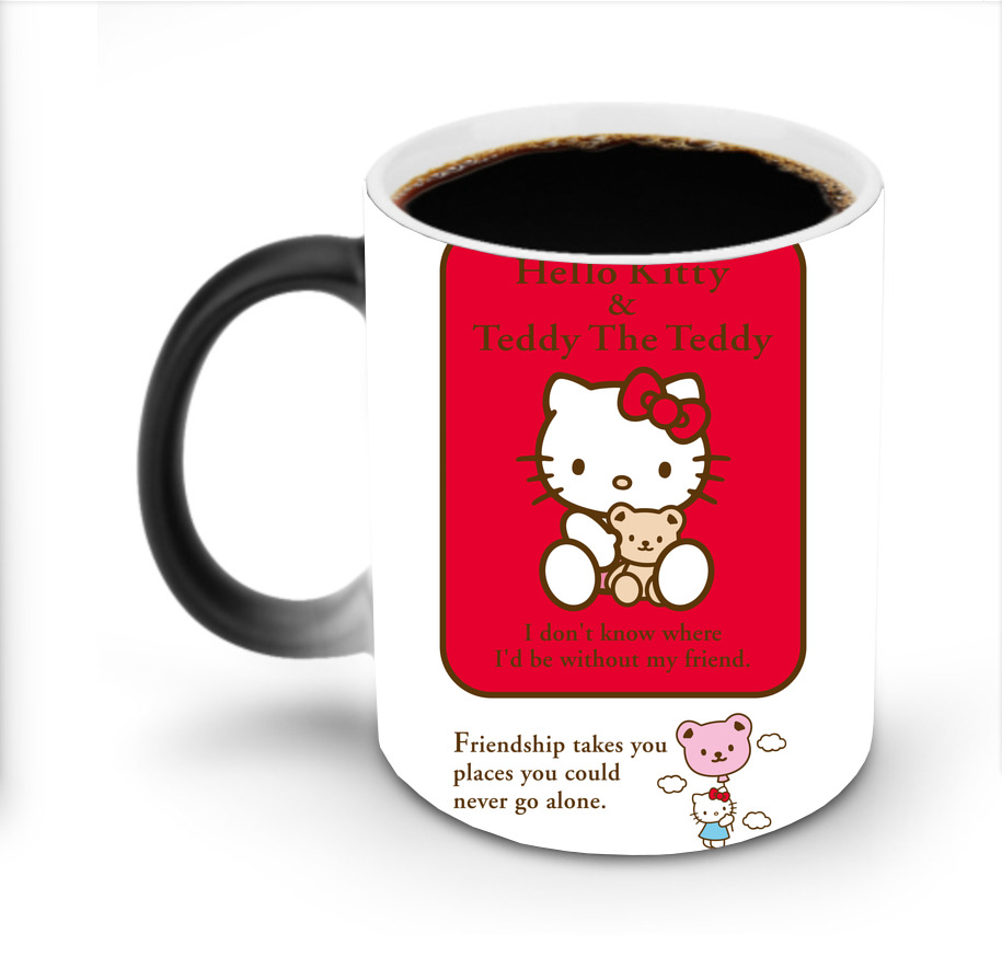 （画像用） Hello Kitty ハローキティ 温度変色マグカップ