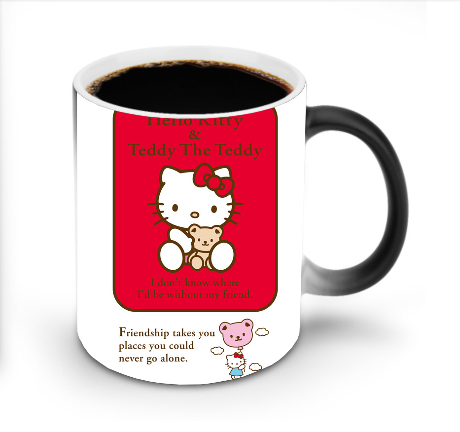 （画像用） Hello Kitty ハローキティ 温度変色マグカップ