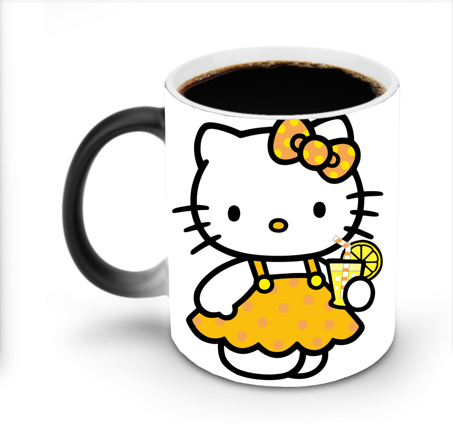 （画像用） Hello Kitty ハローキティ 温度変色マグカップ