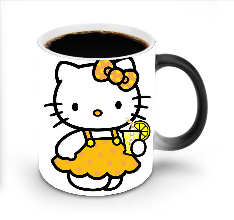 （画像用） Hello Kitty ハローキティ 温度変色マグカップ