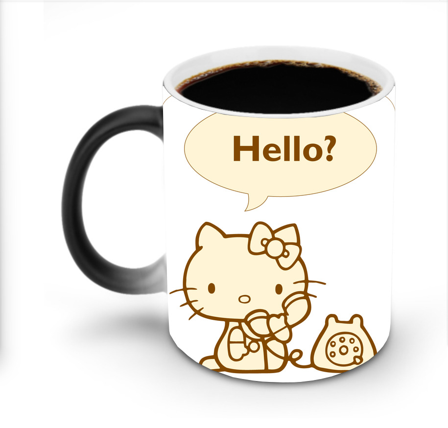 （画像用） Hello Kitty ハローキティ 温度変色マグカップ