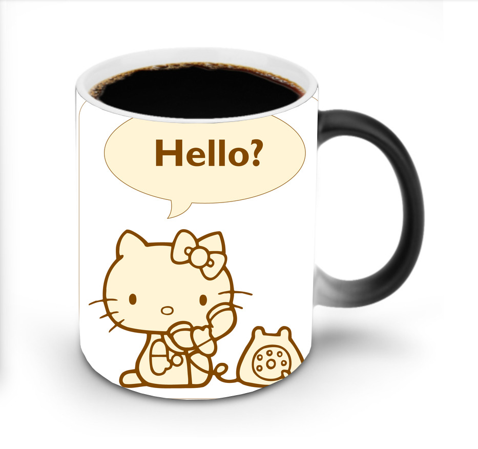 （画像用） Hello Kitty ハローキティ 温度変色マグカップ