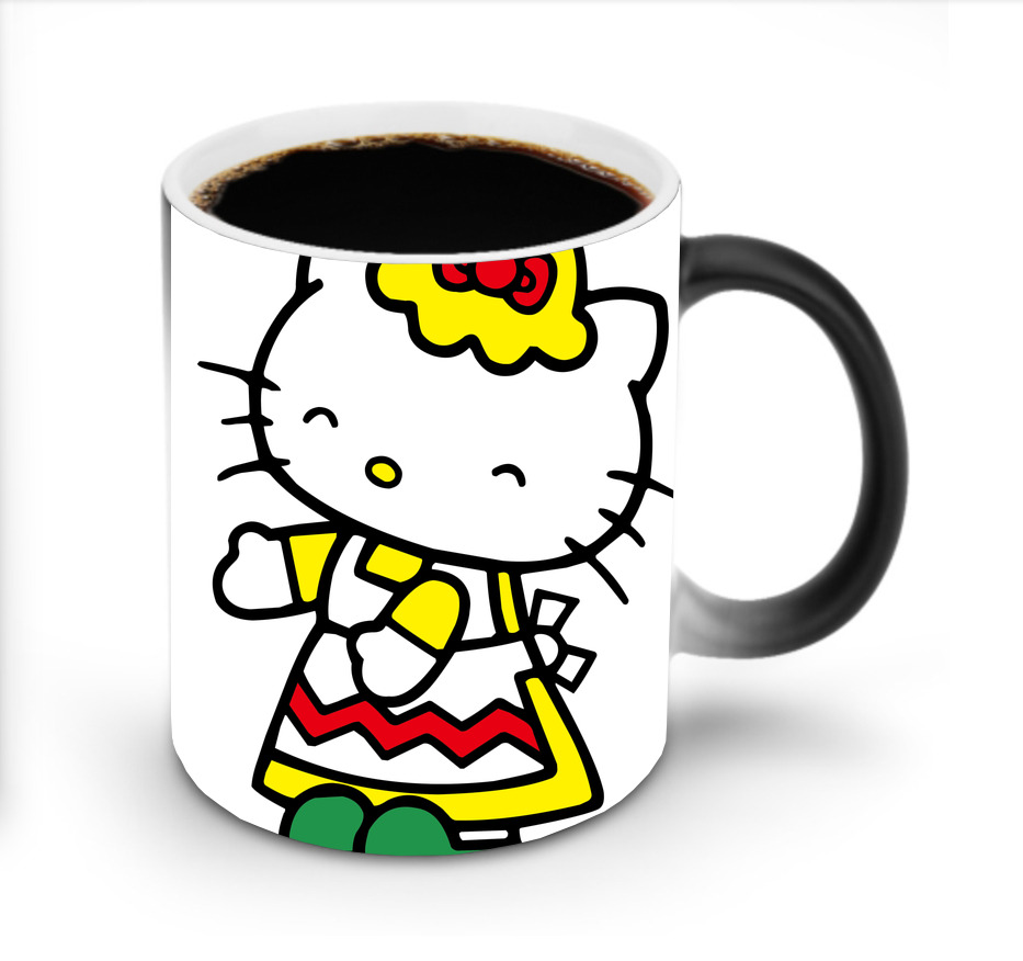 （画像用） Hello Kitty ハローキティ 温度変色マグカップ