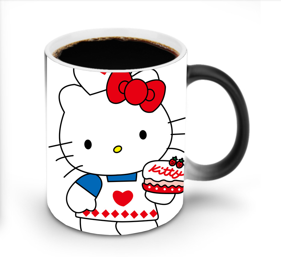 （画像用） Hello Kitty ハローキティ 温度変色マグカップ