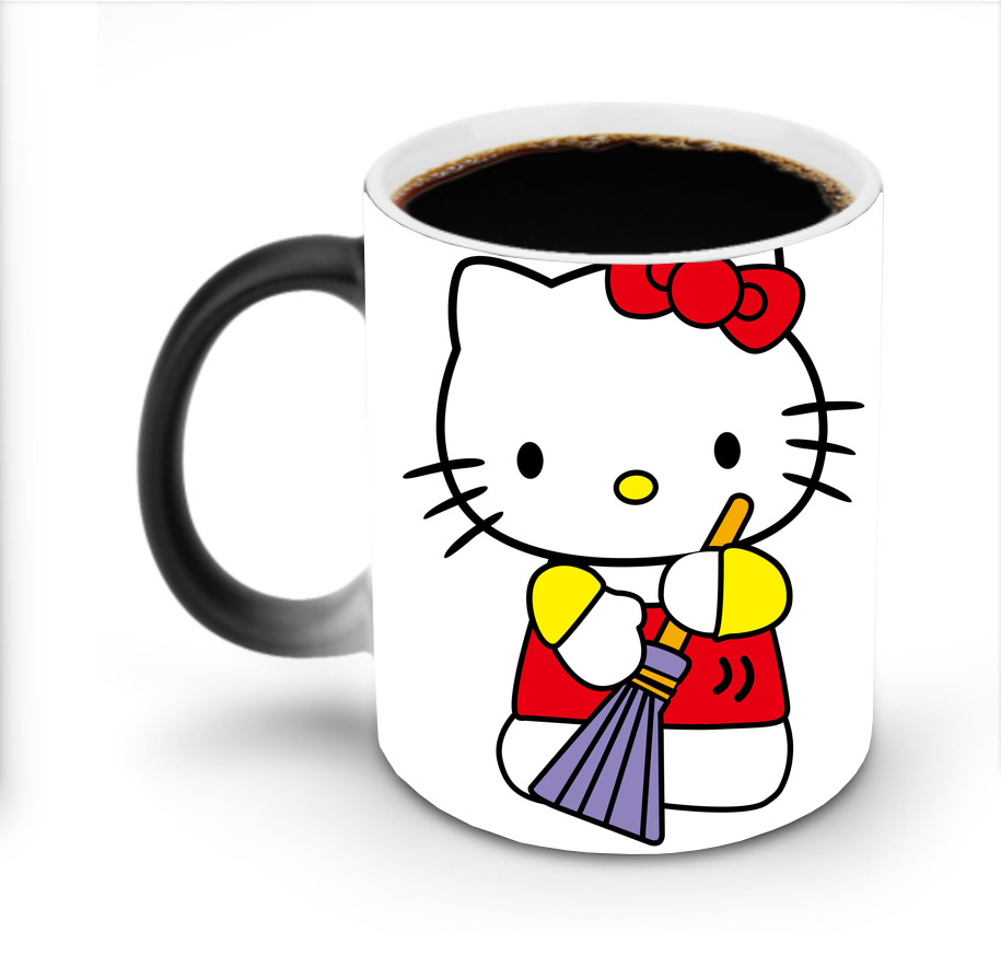 （画像用） Hello Kitty ハローキティ 温度変色マグカップ