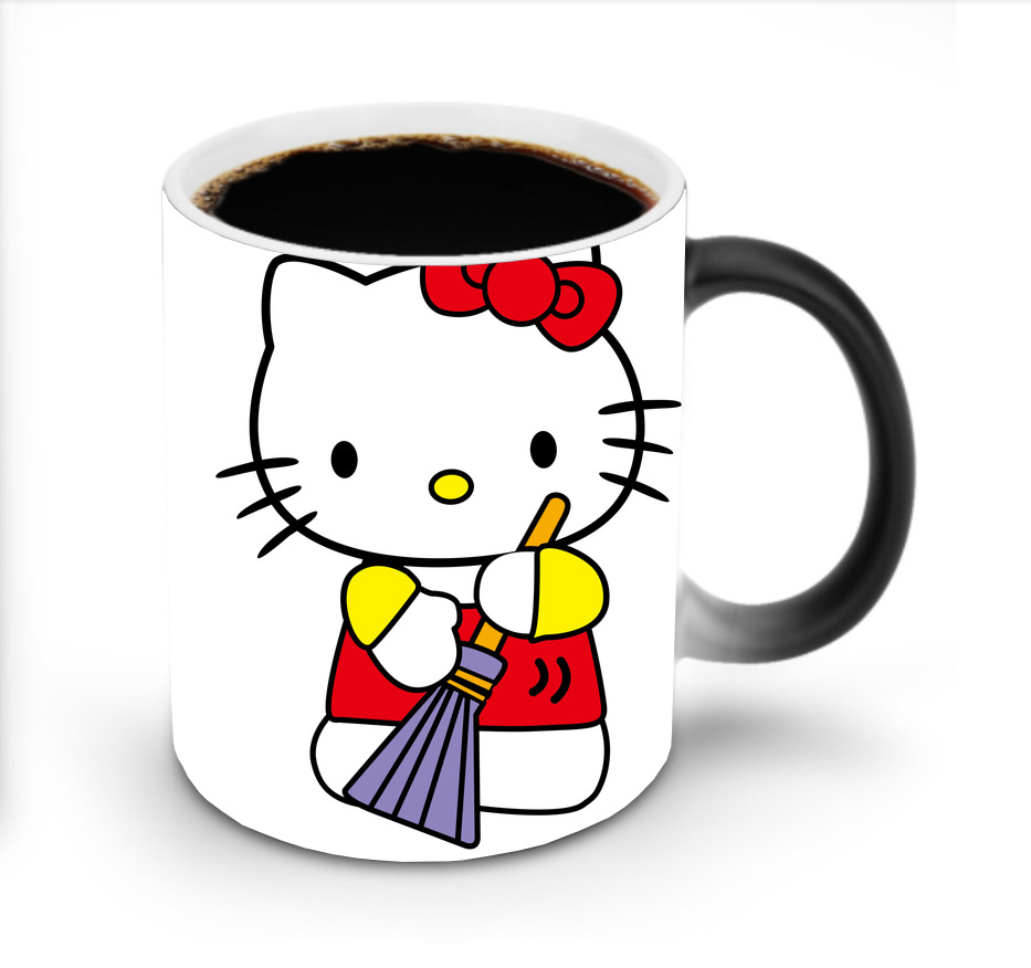 （画像用） Hello Kitty ハローキティ 温度変色マグカップ