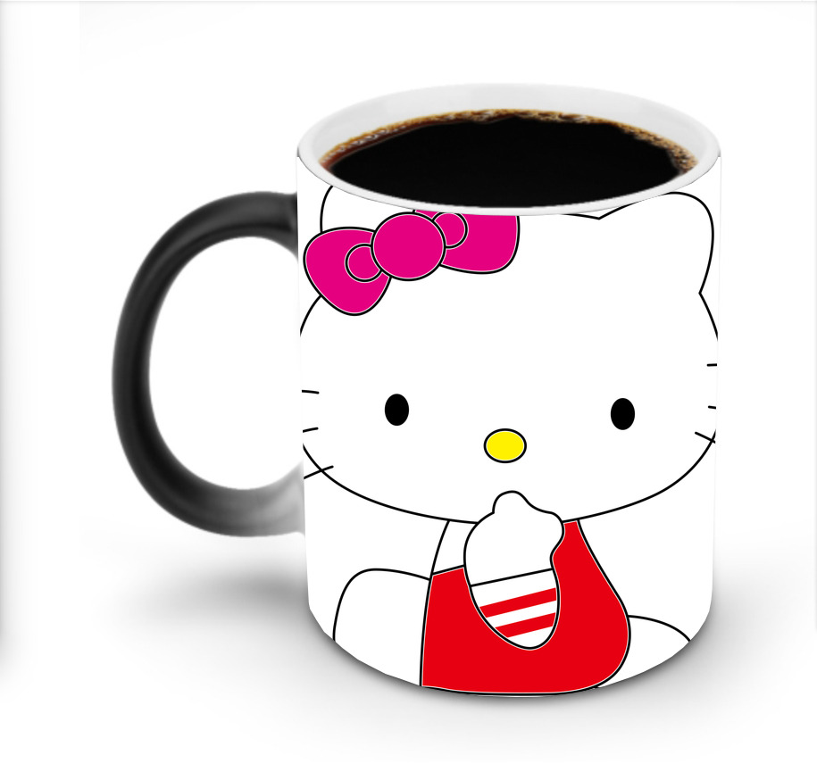（画像用） Hello Kitty ハローキティ 温度変色マグカップ