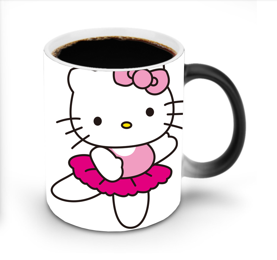 （画像用） Hello Kitty ハローキティ 温度変色マグカップ