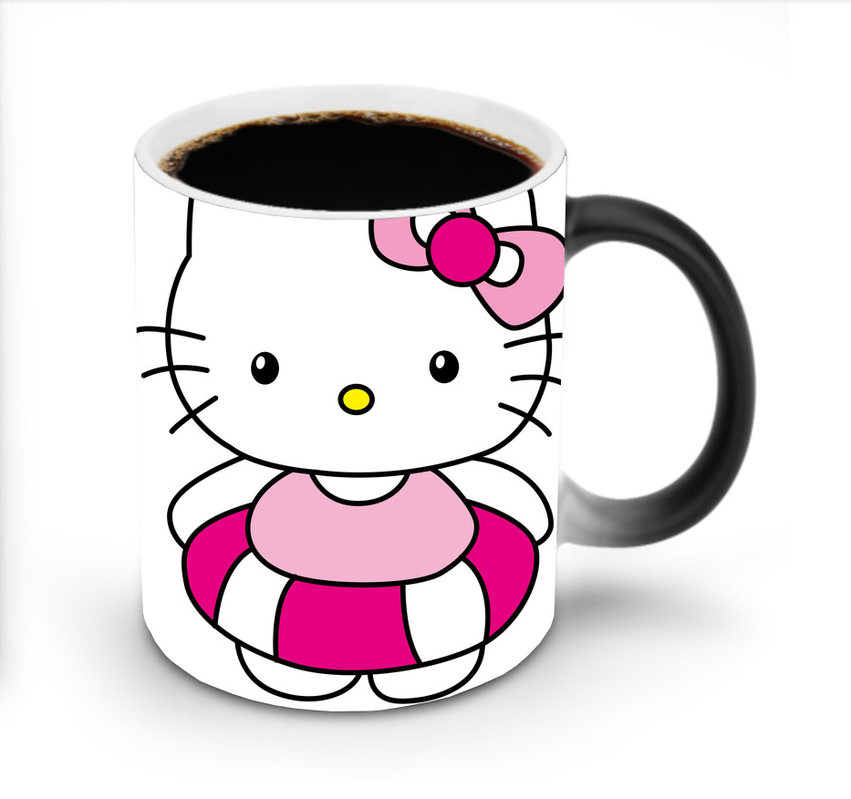 （画像用） Hello Kitty ハローキティ 温度変色マグカップ