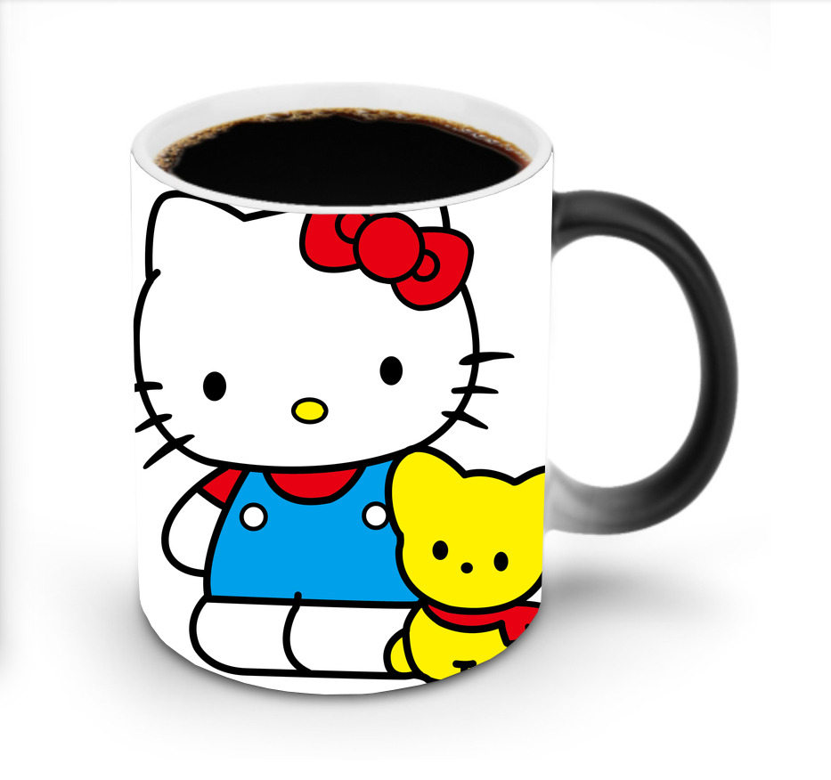 （画像用） Hello Kitty ハローキティ 温度変色マグカップ