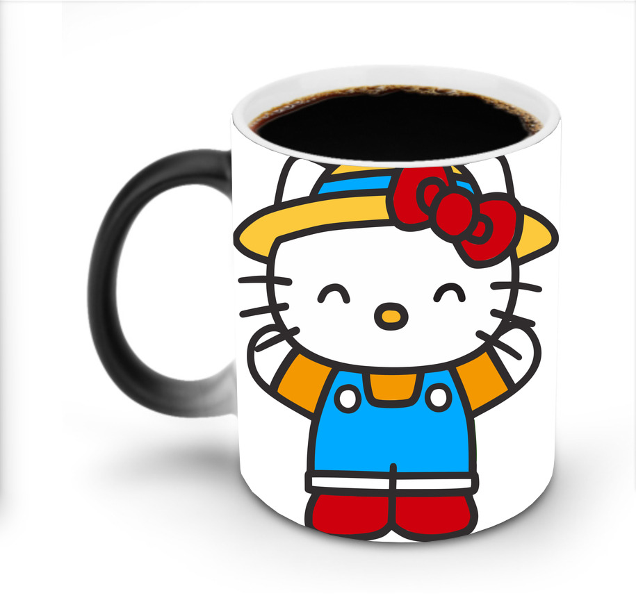 （画像用） Hello Kitty ハローキティ 温度変色マグカップ