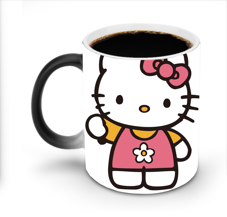 （画像用） Hello Kitty ハローキティ 温度変色マグカップ