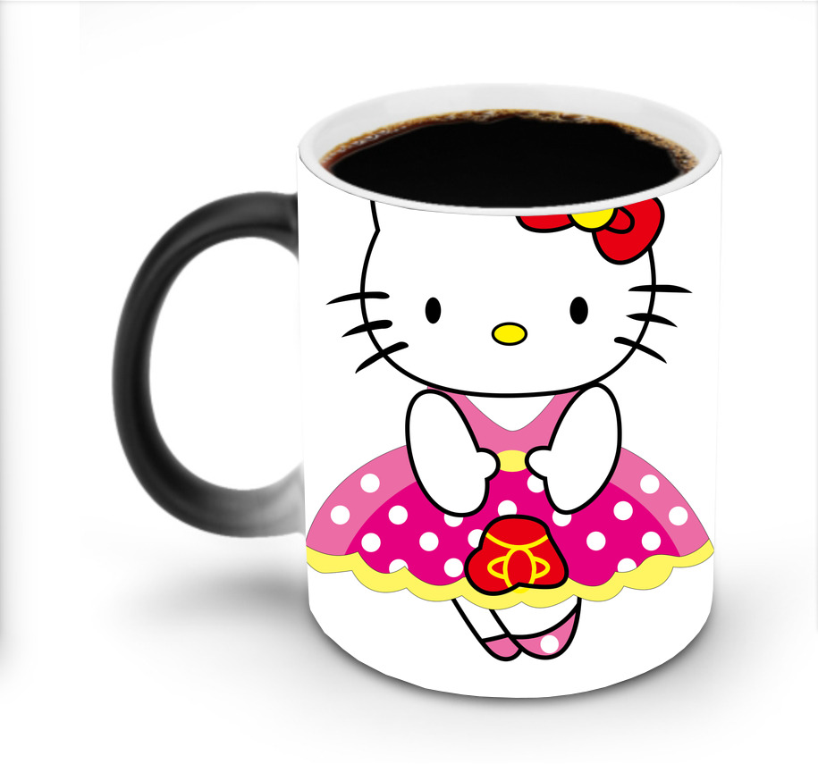 （画像用） Hello Kitty ハローキティ 温度変色マグカップ