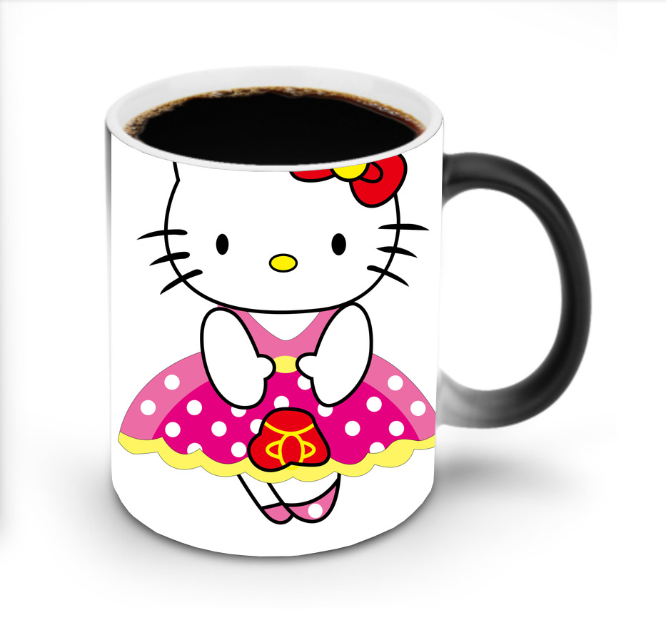 （画像用） Hello Kitty ハローキティ 温度変色マグカップ