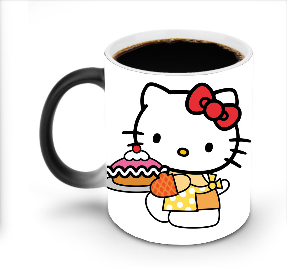 （画像用） Hello Kitty ハローキティ 温度変色マグカップ