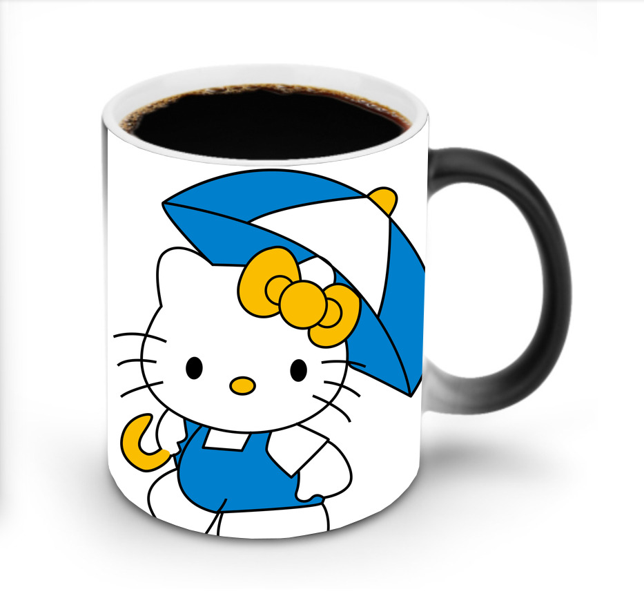 （画像用） Hello Kitty ハローキティ 温度変色マグカップ
