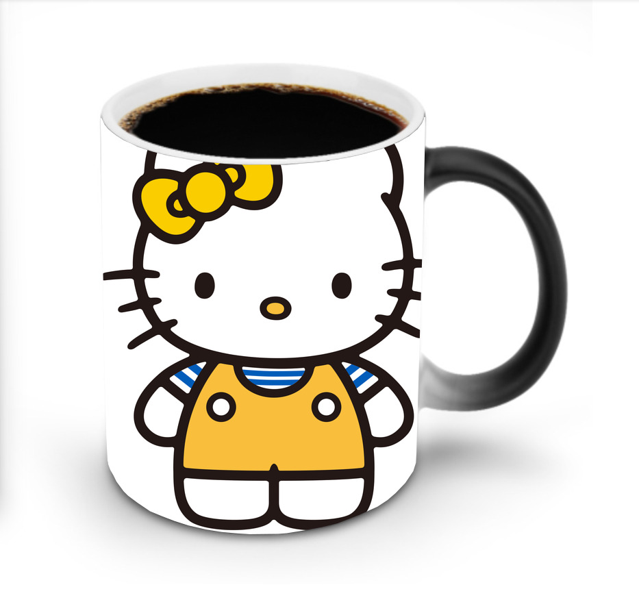 （画像用） Hello Kitty ハローキティ 温度変色マグカップ