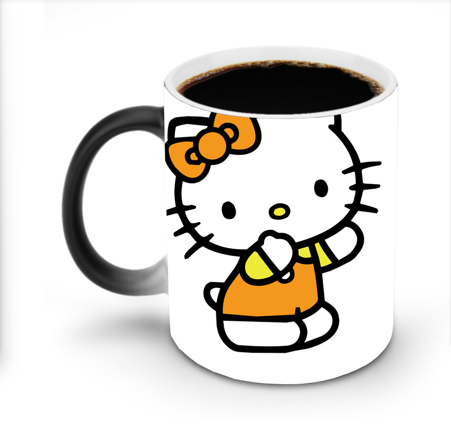 （画像用） Hello Kitty ハローキティ 温度変色マグカップ