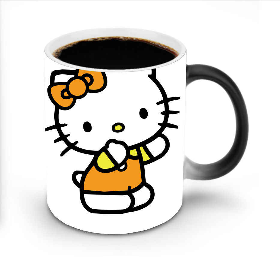 （画像用） Hello Kitty ハローキティ 温度変色マグカップ