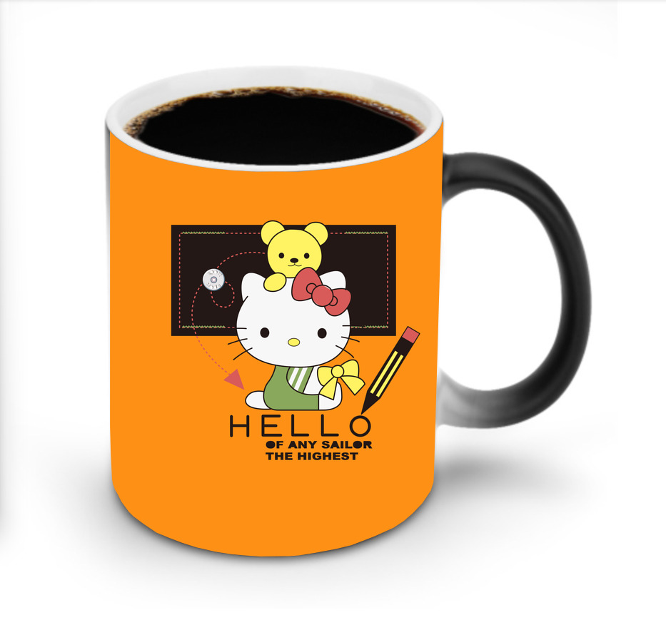 （画像用） Hello Kitty ハローキティ 温度変色マグカップ