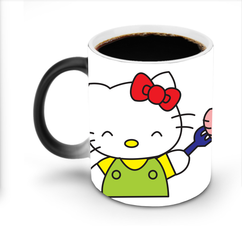 （画像用） Hello Kitty ハローキティ 温度変色マグカップ