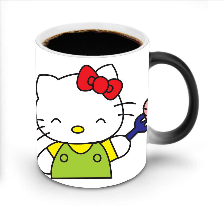 （画像用） Hello Kitty ハローキティ 温度変色マグカップ