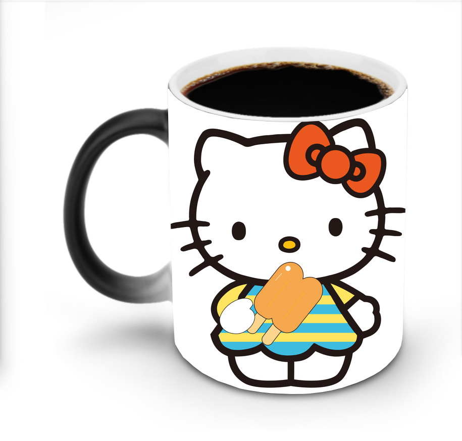 （画像用） Hello Kitty ハローキティ 温度変色マグカップ