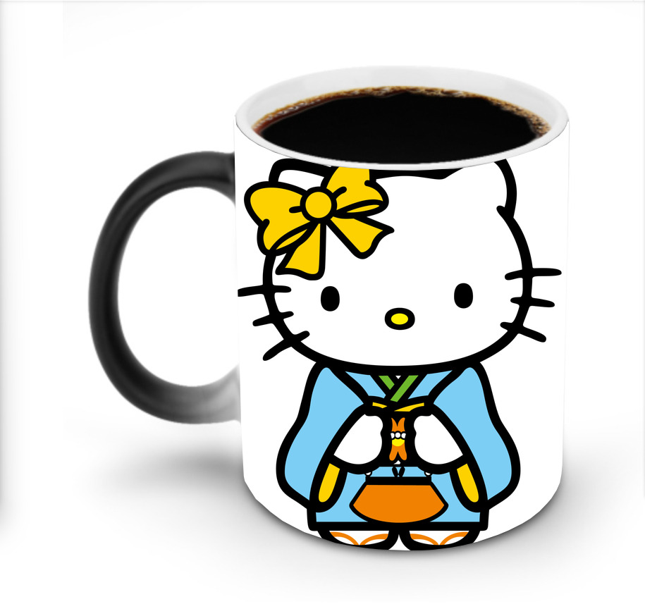 （画像用） Hello Kitty ハローキティ 温度変色マグカップ