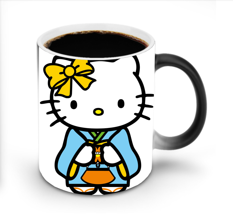 （画像用） Hello Kitty ハローキティ 温度変色マグカップ