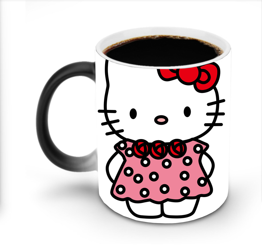 （画像用） Hello Kitty ハローキティ 温度変色マグカップ
