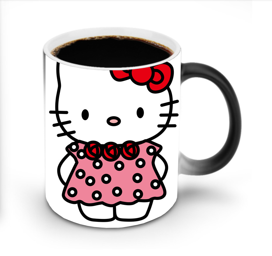 （画像用） Hello Kitty ハローキティ 温度変色マグカップ