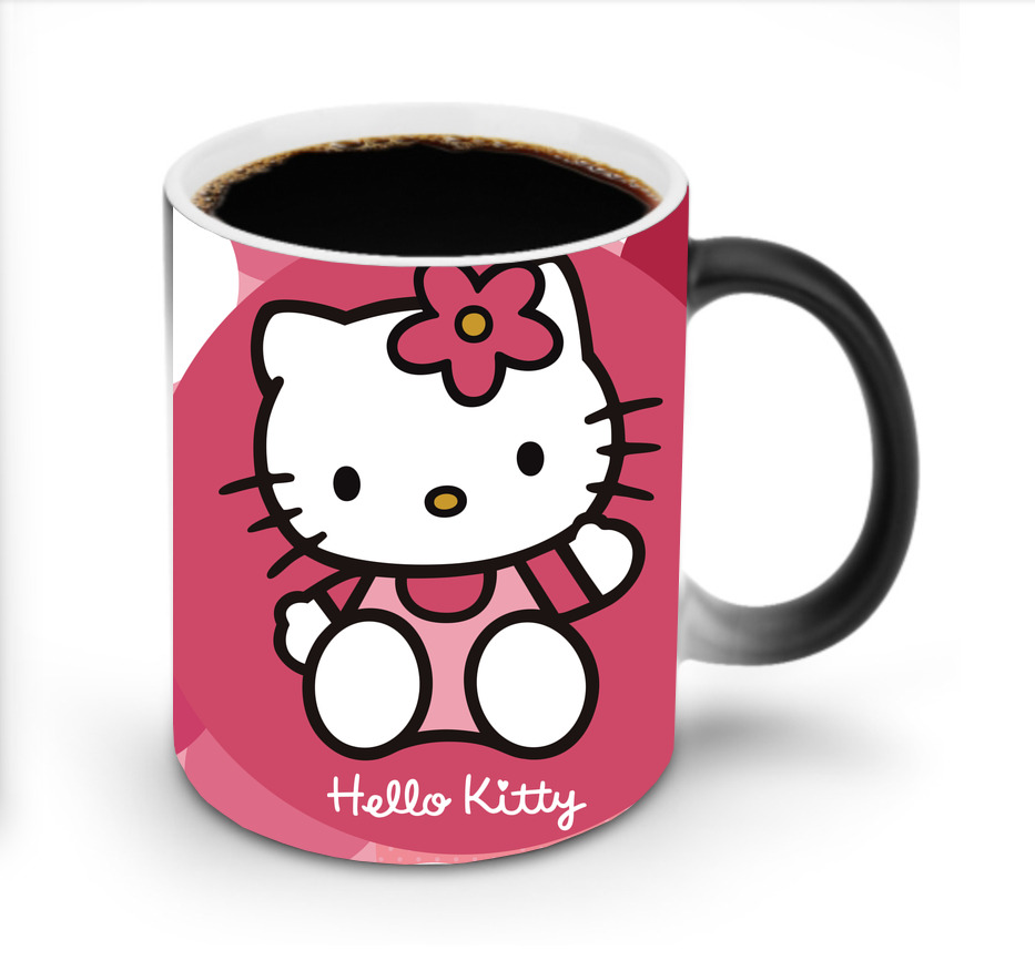 （画像用） Hello Kitty ハローキティ 温度変色マグカップ