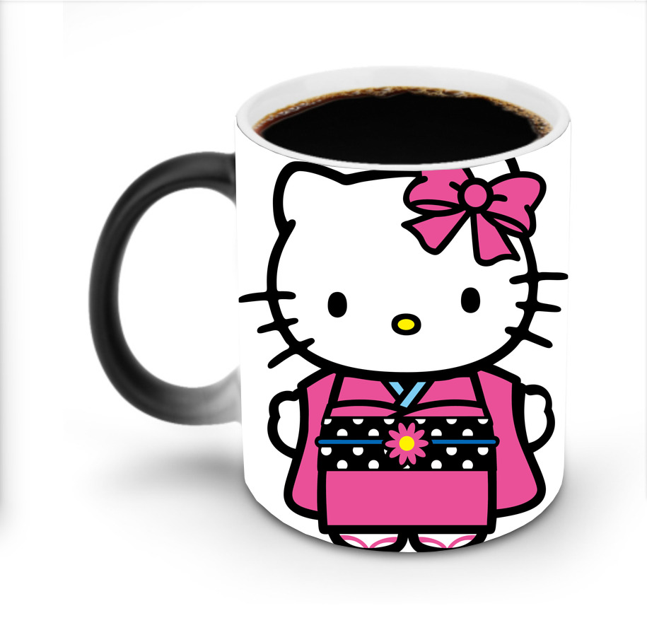 （画像用） Hello Kitty ハローキティ 温度変色マグカップ