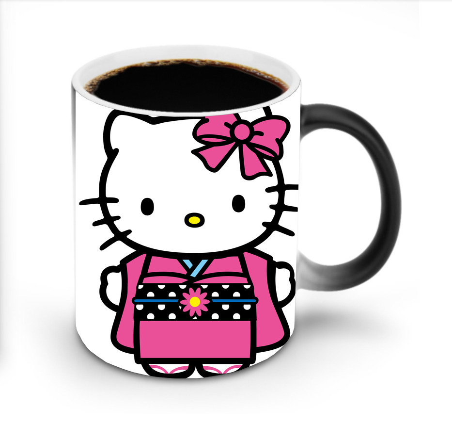 （画像用） Hello Kitty ハローキティ 温度変色マグカップ